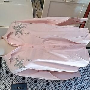 Vintage 1980s Gitano small pink sequins shirt 👕